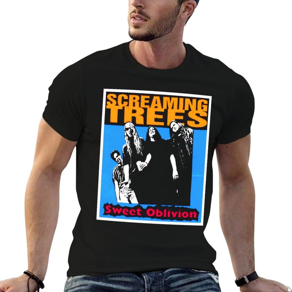 Funny Gifts Screaming Trees Alternative Retro Wave T-Shirt T Shirts for Man Graphic Vintage T S