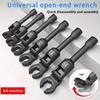 Professional Ratcheting Wrench Set Flexible Head Adjustable Spanners for Plumbing Automotive Repair Tool 6pcs Set 3/8 Interface