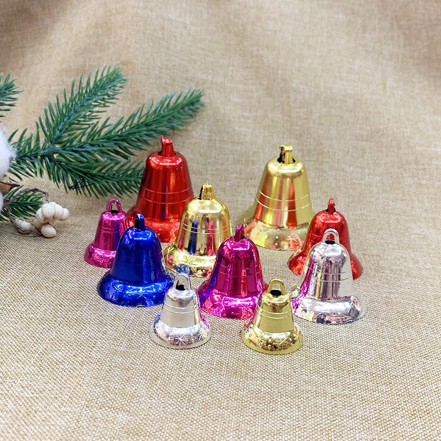 

Christmas decorations, multi specification Christmas plastic bell accessories, rice shaped clock handmade DIY pendant 2.5cm1.2g красный
