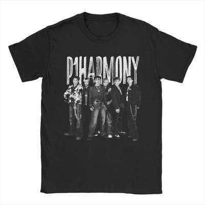 Heren P1Harmony Band T-shirt 100% Katoen Tops Grappig Korte Mouw Ronde Hals T-shirts Cadeau Idee T-shirt