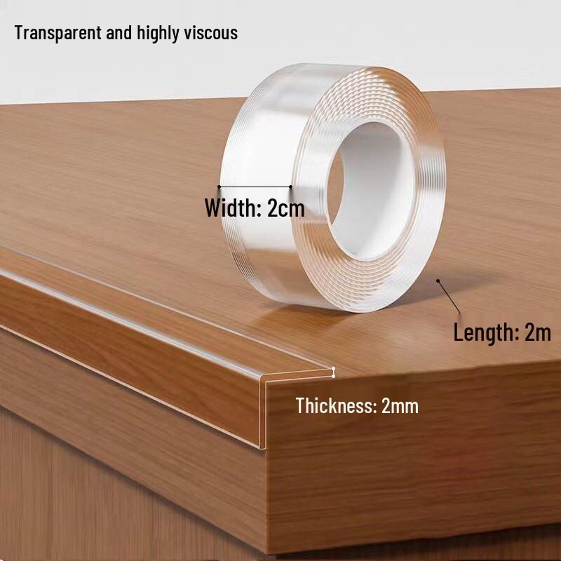 Self-Adhesive Transparent Silicone Corner Protector for Walls and Edges