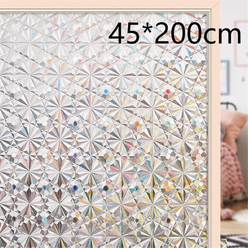 Electrostatic Glass Film Decoration Bathroom Privacy Film Easy Adhesion with Water Creates Beautiful Light Effects