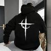 Gothic Satan Print Sweatshirt 666 Number Casual Male Fashion Pullover Mens Autumn Winter Hoodies Trendy Streetwear Top