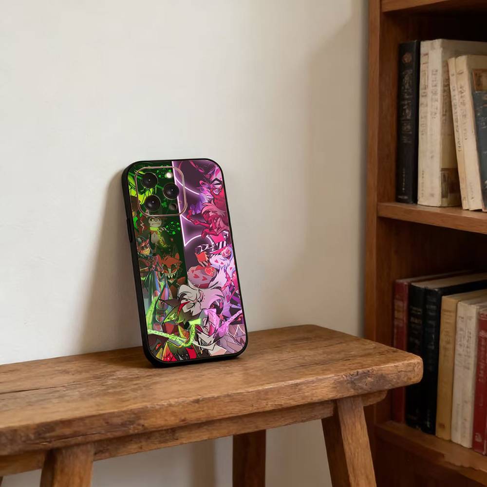 H-Hazbin H-Hotel Phone Case For iPhone17,16,15,14,13,12,11 Plus,Pro Magnetic For Magsafe Wireless Charging