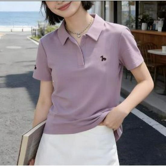 

Popular 2026 Summer Short-Sleeve Lapel Shirt for Middle-Aged and Elderly Women 2XL
