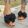 Fashion Women Flats Slippers Summer Fashion Bow Tie Sandals Shoes for Women Flat Casual Beach Slippers Slides Women Zapatos De Mujer
