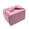 Furoshiki large plain 110cm silk-like ceremonial occasions 3.5 shaku polyester stylish eco bag scarf bandana cross (pink 110cm)