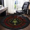 1pc Tree of Gondor Carpet for Office Non Slip, Round Carpet, Soft & Comfortable, Carpet for Office, Lightweight Round Floor Mat