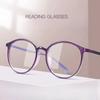 3PCS Round Frame Reading Glasses Women Men PC Presbyopic Glasses Portable Gift For Parents