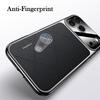 KEYSION Luxury Grid Pattern PU Leather Case for iPhone 17 Pro Max Plating TPU Camera Protection Phone Cover for iPhone 17 Air