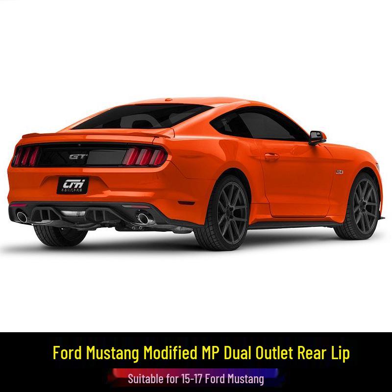 Rear Diffuser for 15-17 Mustang: Small Body Kit with Dual Outlet