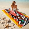 Lightning McQueen Beach Towel Outdoor Camping Beach Towel for Vacation Swim Outdoor Pool Absorbent Bath Towel