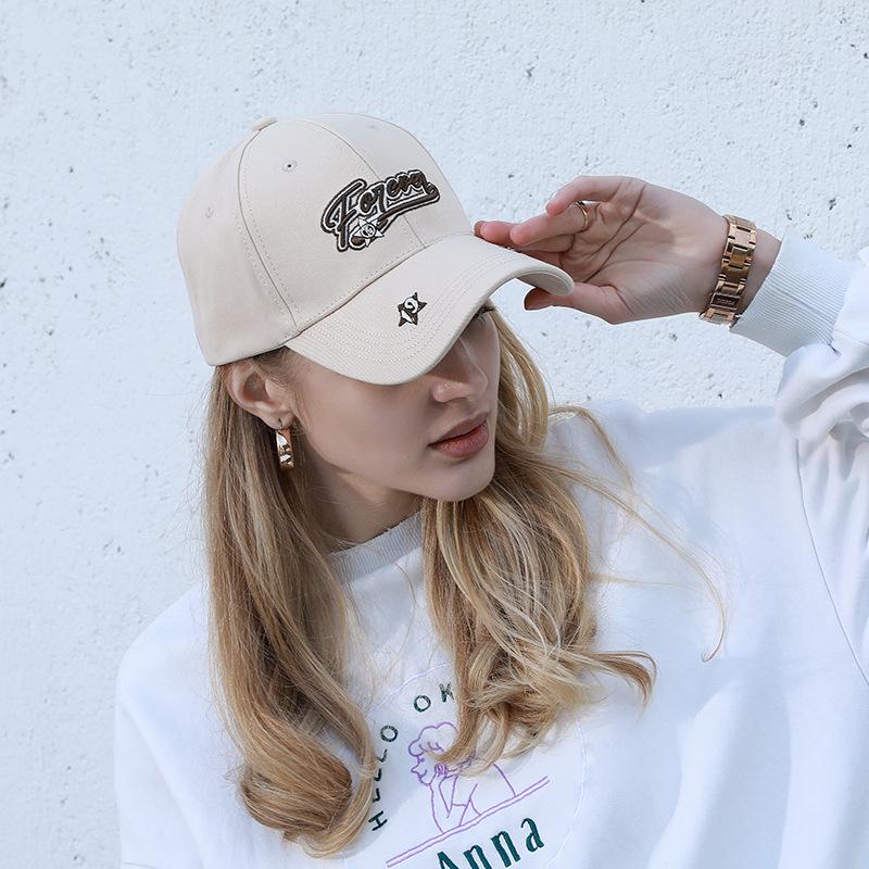 Versatile Baseball Cap Brim Pentagram Men's and Women's Outdoor Casual Sunscreen Sun Hat Fashion Hat