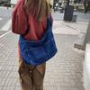 Torba dżinsowa Damska torba na zakupy na ramię Torba studencka o dużej pojemności