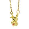 Stylish Lucky Rabbit Pendant Necklace For Women In Elegant 18k Gold And Silver