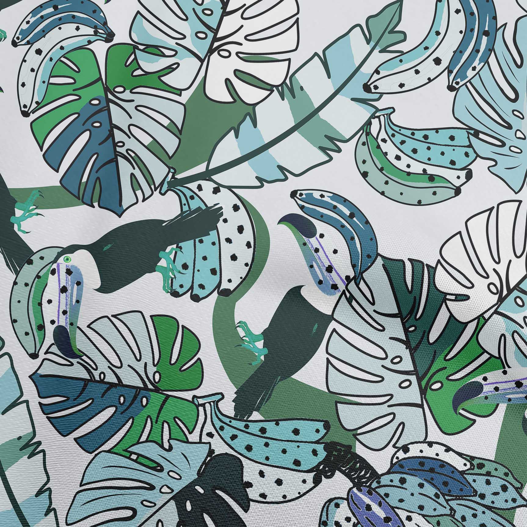 

OneOone Cotton Flex Brown Fabric Leaves Craft Projects Decor Fabric Printed By The Yard 40 дюймів 42 Inch Wide - Viscose Chiffon чирок синього кольору