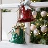 Weihnachtsglocke Dekoration Metallglocke Weihnachtsbaum Hängeornament für Tür Kaminsims Fenster Innen- und Außendekoration