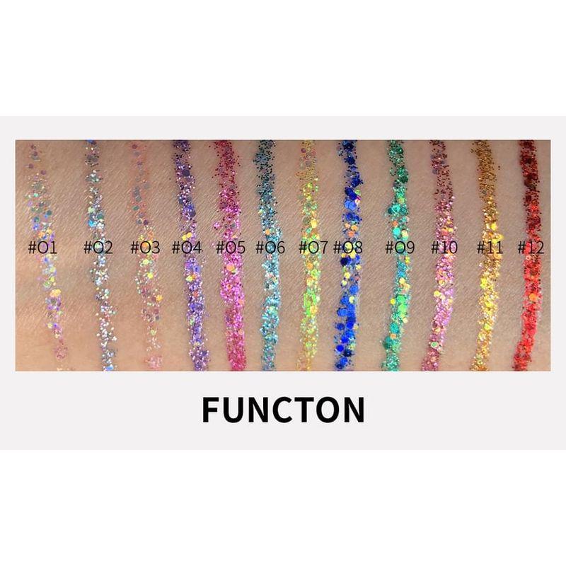 HANDAIYAN - schillernder Glitzer Flüssiger Eyeliner - 12 Farben