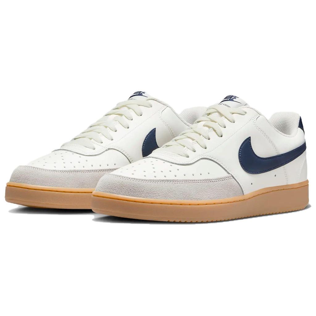 Nike Court Vision Low Sail Gum Light Brown Light Iron Ore Midnight Navy Men's Shoes HF1068-133