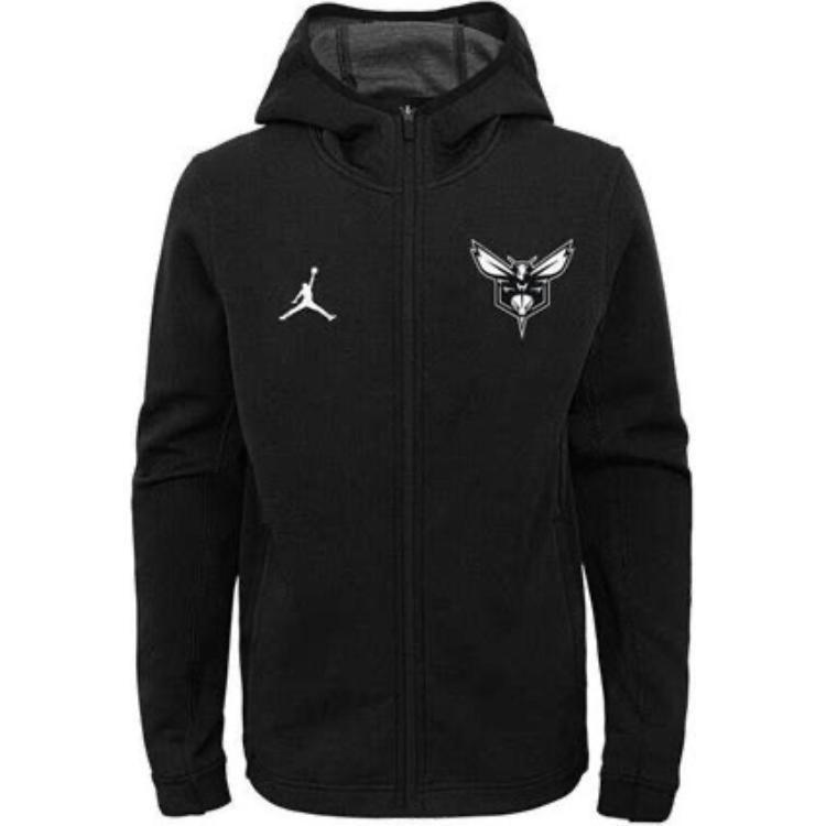 Air Jordan Brand Charlotte Hornets Jacket Black Men s 940865-010 L