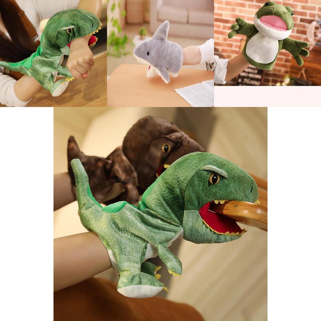 Cute Rainbow Alpaca Dinosaur Lion Cat Plush Toy Puppet For Kids Storytelling 20cm