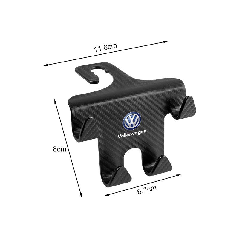 Multi-Purpose Car Seat Headrest Hook Mobile Phone Holder Emblem For VW B5 B6 B7 T4 T5 Golf 4 5 6 7 Polo Passat Tiguan Jetta Gol