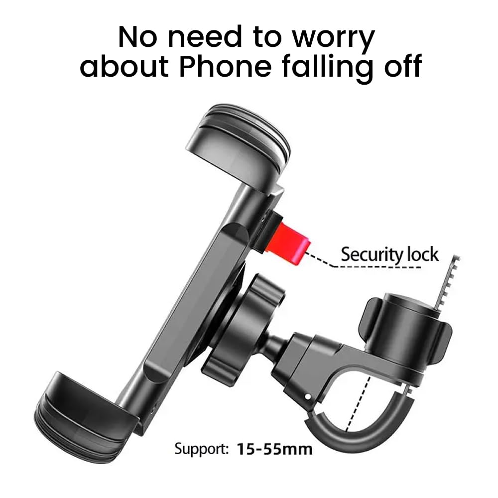 Mountain Bike Mobile Phone Safety Operate Stable and Non-slip Rotatable Navigation Mobile Phone Holder Motorcycle Phone Holder