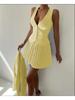 Summer Sexy Patchwork 2 Piece Set Women Elegant Single-breasted Tops + Pleated Mini Skirt Fashion Retro Solid Slim Office Lady Suits