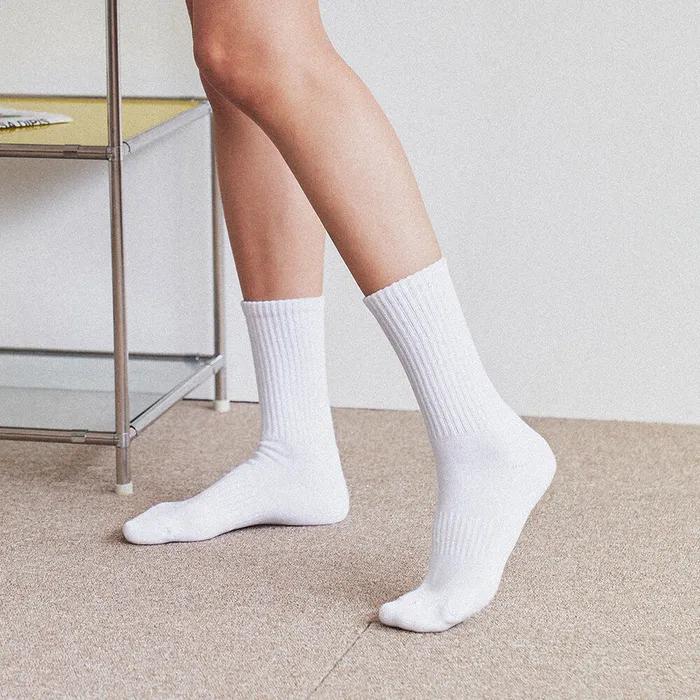 GGRN Women's Sports Running Socks Women's Pile Cushion Crew Socks 8 Pairs_P-00083 Women's Pile Cushion Crew Socks[8EA]