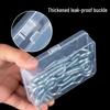 Clear Plastic Mini Storage Box with Lid for Electronic Components, Screws, and Accessories