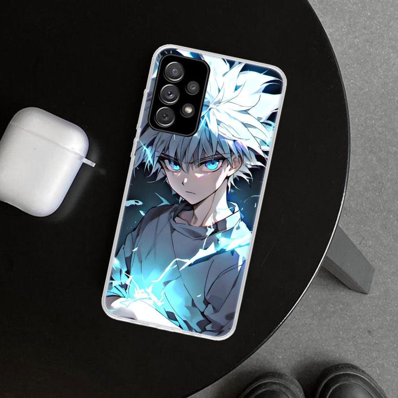 Huner X-Hunters Killua Phone Case Cover for Samsung Galaxy A12 A22 A32 A52 A72 A02S A51 A50S A31 A20S A10S Note 20 Ultra 10 Plus
