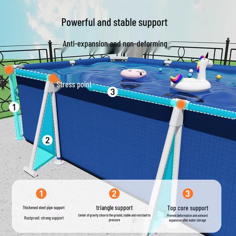 Bestway Inflatable Family Frame Pool for Kids and Home Use