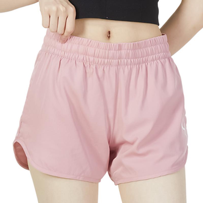Puma Solid Color Logo Print Straight Leg Sports Shorts Women bottoms Pink 671773-80