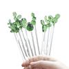 Cactus Glass Stirring Bar Coffee Stir Sticks Glass Reusable Drink Stir Stirrers for Chocolate Valentines Day Bar Party