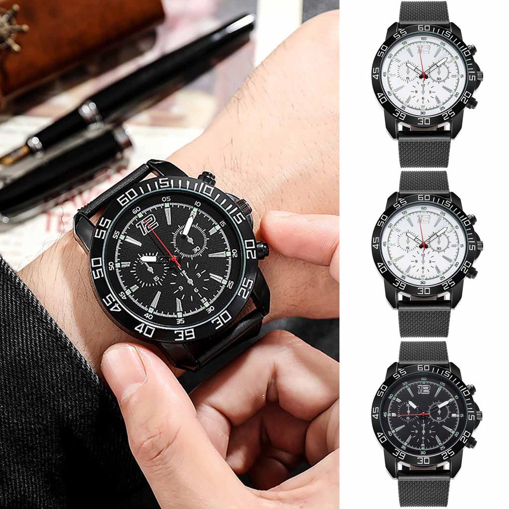 Vanntett lysende løpevekkerklokke for menn