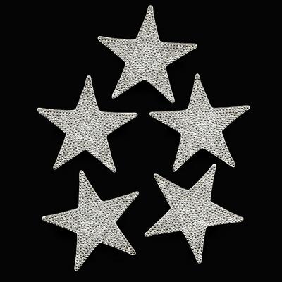 8CM Strass Pentagramm DIY Dekorative Klebe Strass Aufkleber