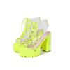 Sexy Women Thick Heel Wedges Platform Shoes Casual Sandals Female Pumps Crystal Shoes