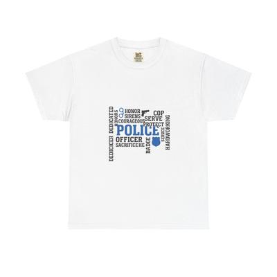 Police Officer Tribute Unisex Tee, Law Enforcement Gift, Hero Appreciation Shirt