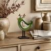 Long Legs Bird Figurine Ornament 2D Flat Holiday Tabletop Decor Christmas Bird Statue  Christmas