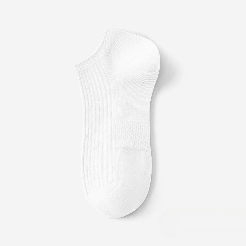 Women's Summer Thin Solid Color Versatile Anti Pilling and Anti Odor Boat Socks