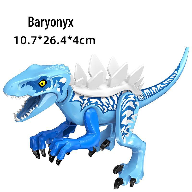 Jurassic Dinosaur Building Blocks: Assembled T. Rex, Brachiosaurus, Carnotaurus, Dilophosaurus