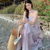 2026 Summer New Gentle Vacation Style Design Sense Atmosphere Elegant Temperament Suspender Long Dress Dress Female Chic