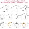 20-50pcs Gold  Stainless Steel Hypoallergenic Earring Hooks Fish Earwire Earrings Clasps Earring Wires For Jewelry Maki