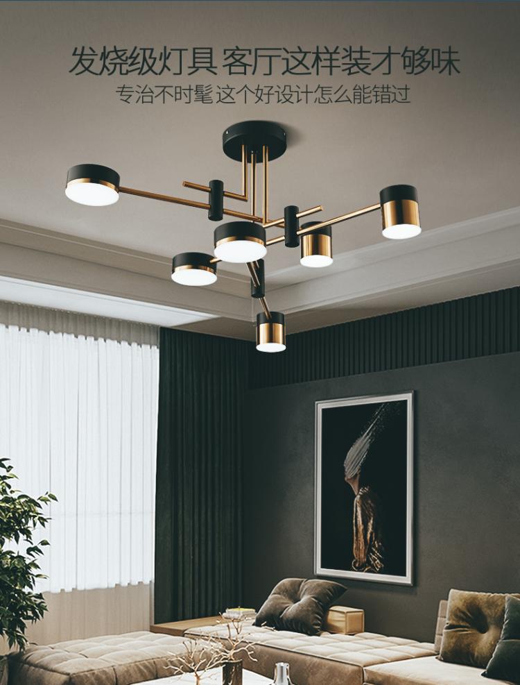 American Luxury LED Pendant Lamp Lights Modern Living Room Hanging Lamps Modern Decor Restaurant Chandelier Lighting WF1117