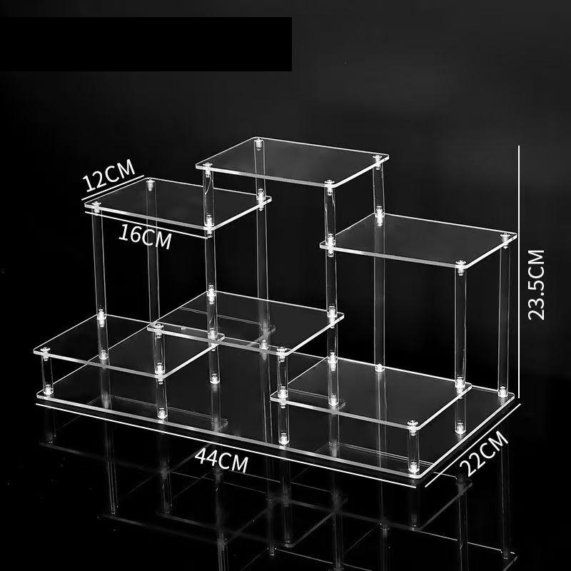 Acrylic Perfume Shelf Multi-layer Cosmetics Storage Rack Stepped Dressing Table Desktop Organizer for Skin Care Products