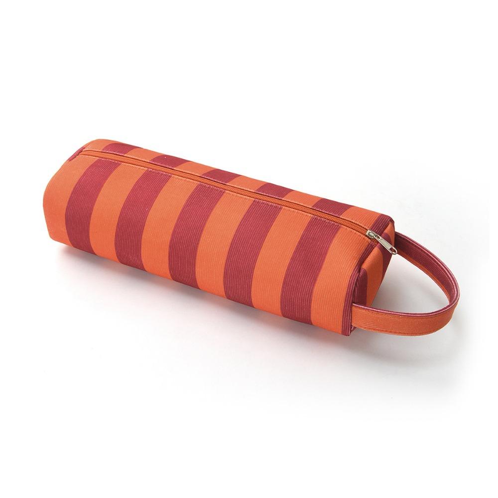 Large Capacity Hair Dryer Storage Bag Dustproof Stripe Design Hair Tool Organizer Pouch Multi-Functional Lightweight