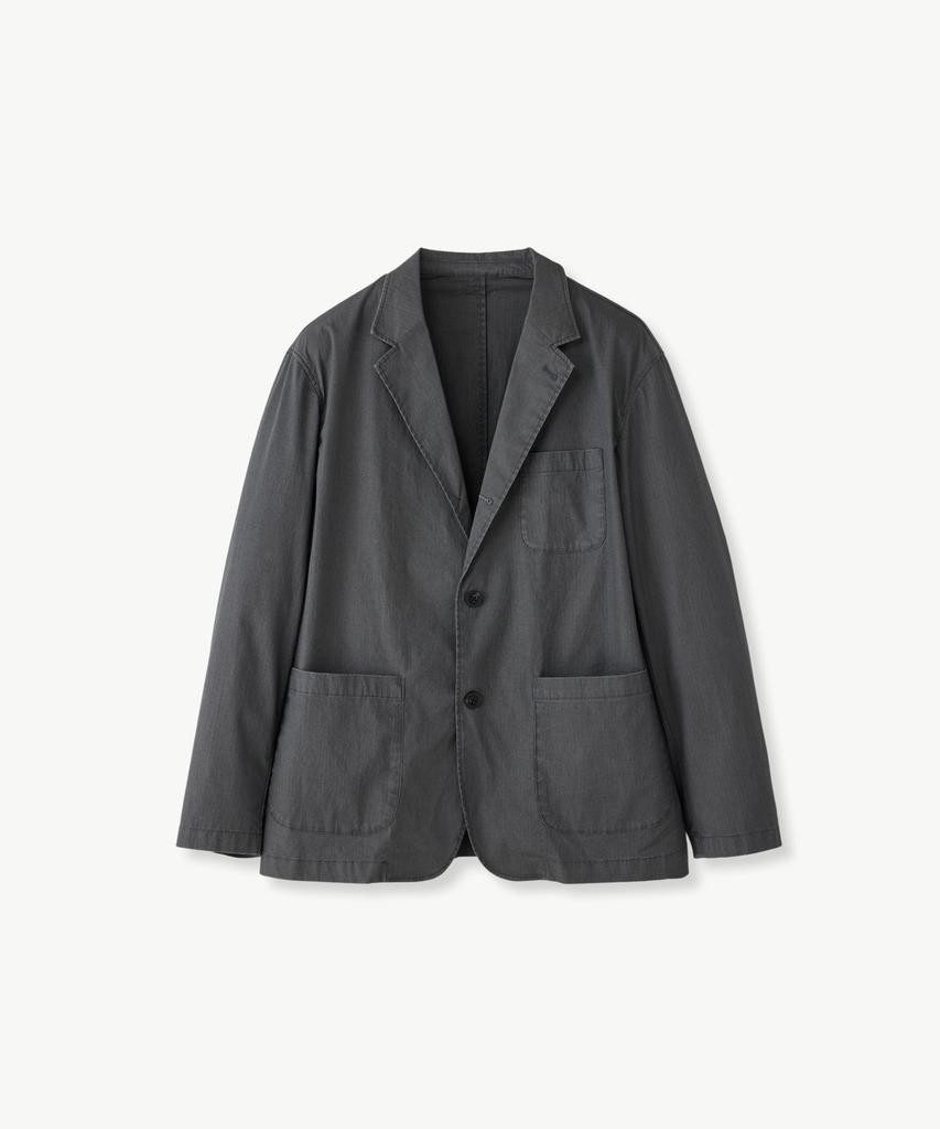 Stco Diems Garment Washed Ripstop Blazer_Charcoal Gray (Oversized)_Djaxa63Osc