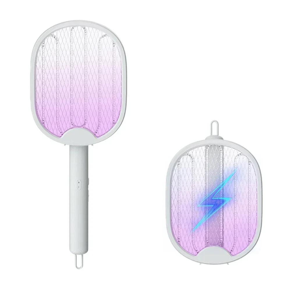 

USB Mosquito Killer Racket 3000V Electric Fly Swatter Foldable Bug Zapper UV Light Insect Trap for Camping Home Garden