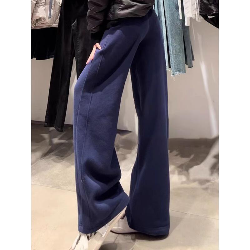 Einfarbige, hoch taillierte Sport-Jogginghose für Damen im Frühling und Herbst, vielseitige Freizeithose