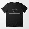 Happy Fashion T-Shirts La Linea Die Linie Osvaldo Cavandoli TV Unisex WoUnisex Stil Streetwear T-Shirt Rundhals Lässige Oberteile Camisetas